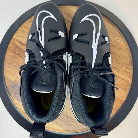 Nike Men's Alpha Menace Detachable 12.5 Wide Football Cleats Black DR5662-001 - Picture 6 of 10